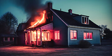 Statybos darbų metu padegė namą – nagrinėjama baudžiamoji byla dėl svetimo turto sunaikinimo ir didelės turtinės žalos padarymo