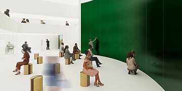 I-ąją vietą pelniusi instaliacija „Mes esame viena“.