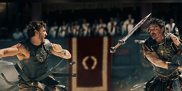 Gladiatorius II: Paulas Mescalis, Pedro Pascalis ir Denzelis Vašingtonas pasirodo epiniame ilgai lauktame tęsinyje