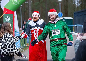 Praūžė kalėdinis Druskininkų bėgimas