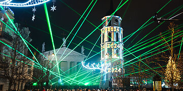 Įspūdingi Naujieji Vilniaus Katedros aikštėje – be fejerverkų