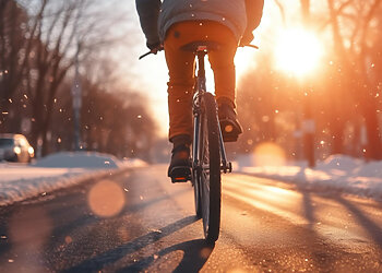 Ant dviračio – ištisus metus: kokių taisyklių negalima pamiršti žiemą