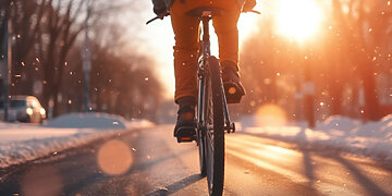 Ant dviračio – ištisus metus: kokių taisyklių negalima pamiršti žiemą