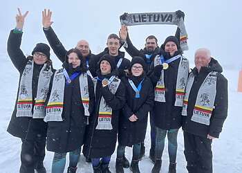 Lietuvos specialieji olimpiečiai iškovojo pirmuosius medalius žiemos žaidynėse Turine