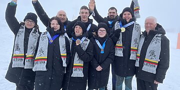 Lietuvos specialieji olimpiečiai iškovojo pirmuosius medalius žiemos žaidynėse Turine