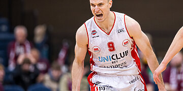 Į kitą lygį uteniškių puolimą pakeliantis L. Beliauskas: „Jaučiu, kad šį sezoną tobulėju“