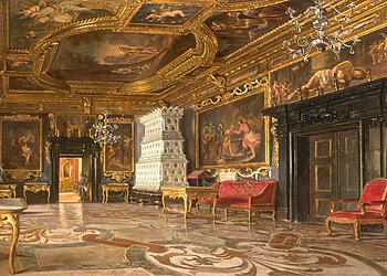 Iš barokinės Ukrainos rezidencijos – Pidhircių rūmų – atvežta šimtmečius aristokratų kaupta meno kūrinių kolekcija