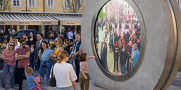Portalas jau veikia Vilniaus Rotušės aikštėje