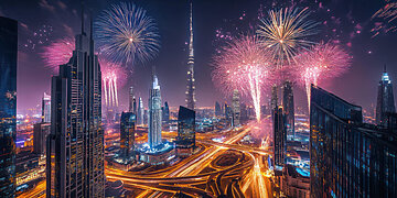 Kaip atrodo prabangūs Naujieji metai Dubajuje?